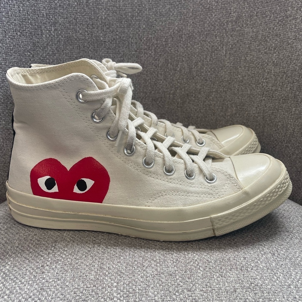 Comme Des Garçons Play x Converse -× Converse Chuck 70 "White" sneakers size 10 - Picture 2 of 8